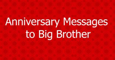 Anniversary Messages to Big Brother