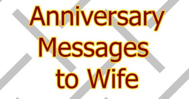 Anniversary Messages to Wife