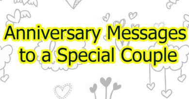 Anniversary Messages to a Special Couple