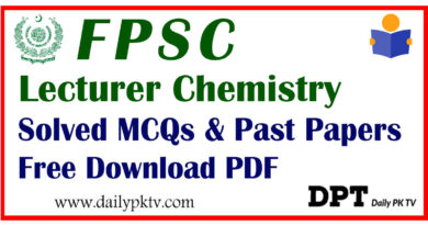 FPSC-Lecturer-Chemistry