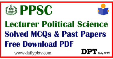 PPSC-Lecutrer-Political-Science