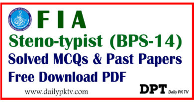FIA Steno-Typist (BPS-14)