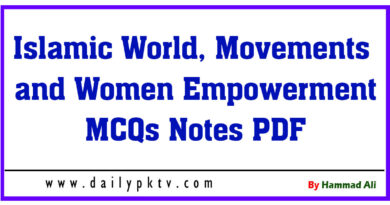 Islamic-World-Movements-and-Women-Empowerment-MCQs-Notes-PDF