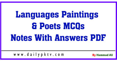 Languages-Paintings-Poets-MCQs-Notes-With-Answers-PDF