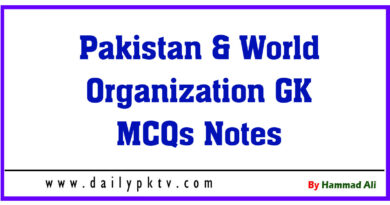 Pakistan & World Organization