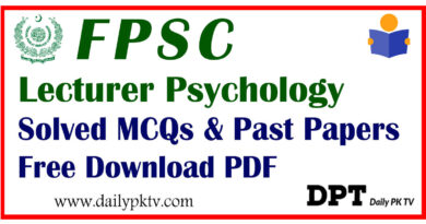 Psychology-Lecturer-FPSC