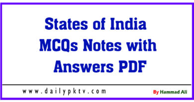 States-of-India-MCQs-Notes-with-Answers-PDF