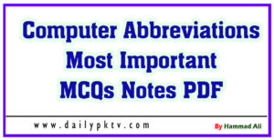 Computer-Abbreviations-Most-Important-MCQs-Notes-PDF