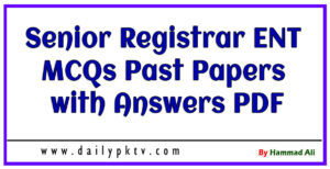 Senior Registrar ENT