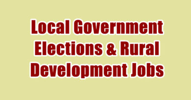Local Government Elections & Rural Development Jobs