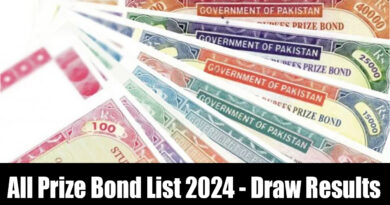 All Prize Bond List 2024
