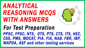 Analytical Reasoning MCQs with Answers