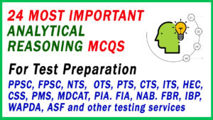 Important Analytical Reasoning Mcqs With Answers