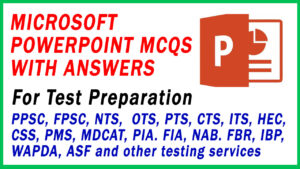 Microsoft PowerPoint MCQ