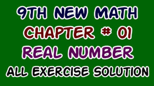 Class 9 New Maths, Chapter 1 Notes, All Exercises Solutions